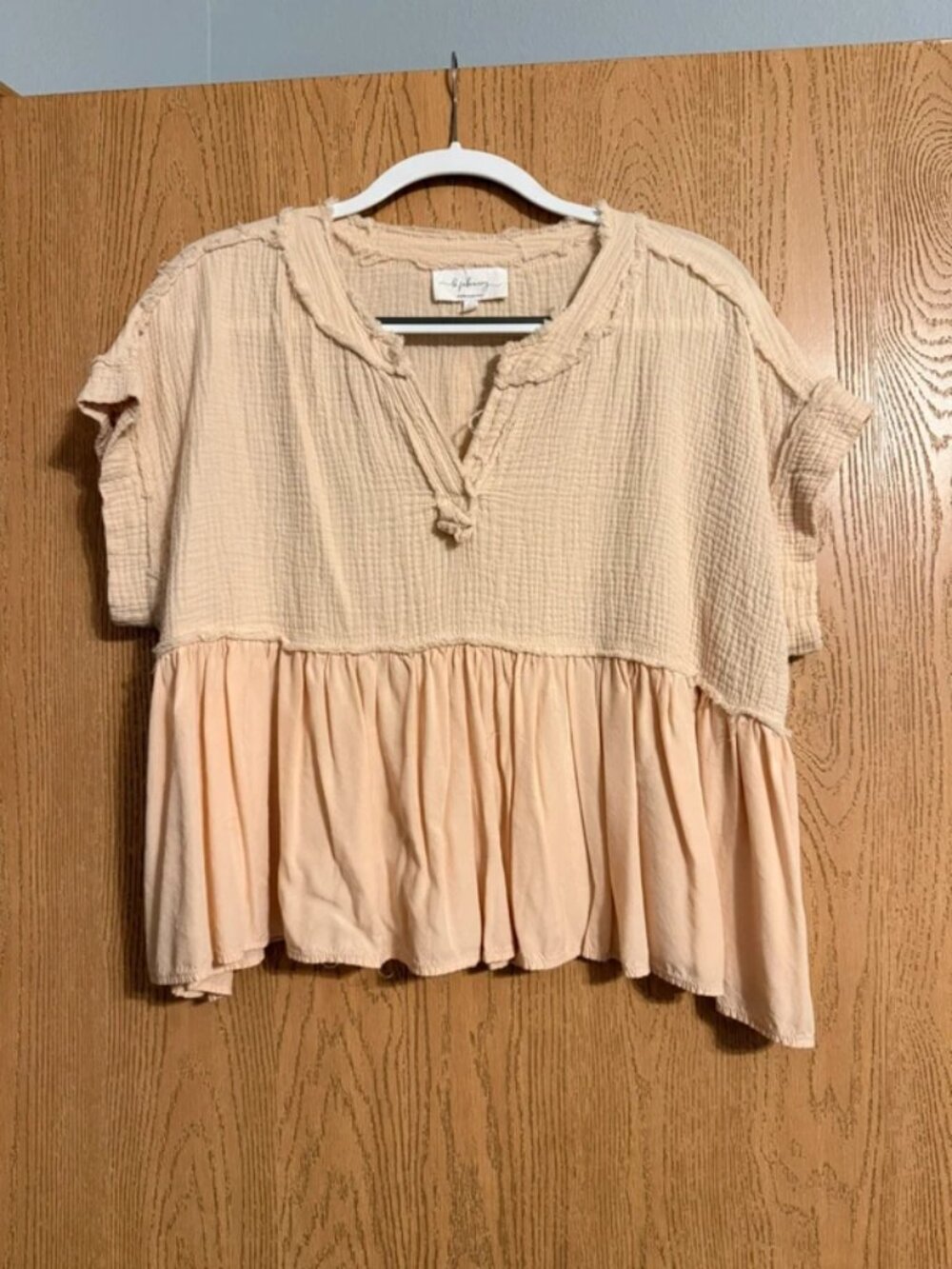 Boutique distressed top